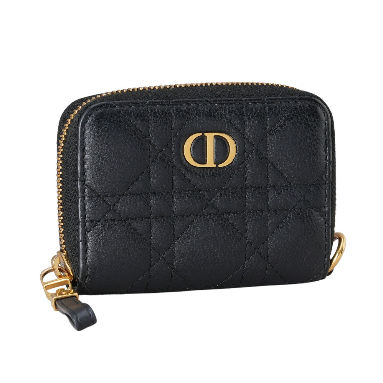 CHRISTIAN DIOR(USED)디올 카로 탈착식 지퍼 카드 지갑